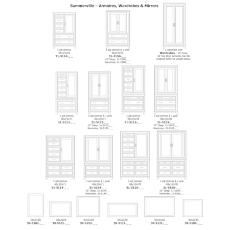 Dresser + Mirror Set