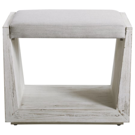 Cabana White Small Bench