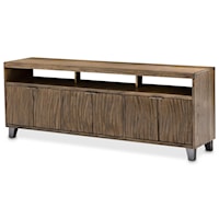 Coastal 6-Door TV Console with 3 Additional Shelves