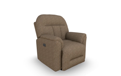 Casual Power Space Saver Recliner with Heat, Massage and Power Headrest