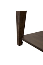 Liberty Furniture Arrowcreek Rustic Contemporary Single Drawer End Table with Lower Shelf