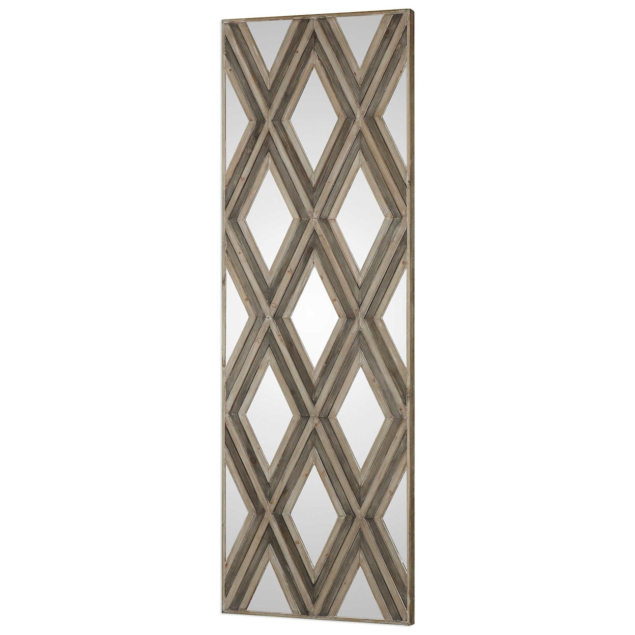 Uttermost Alternative Wall Decor Tahira Geometric Argyle Pattern Wall Mirror