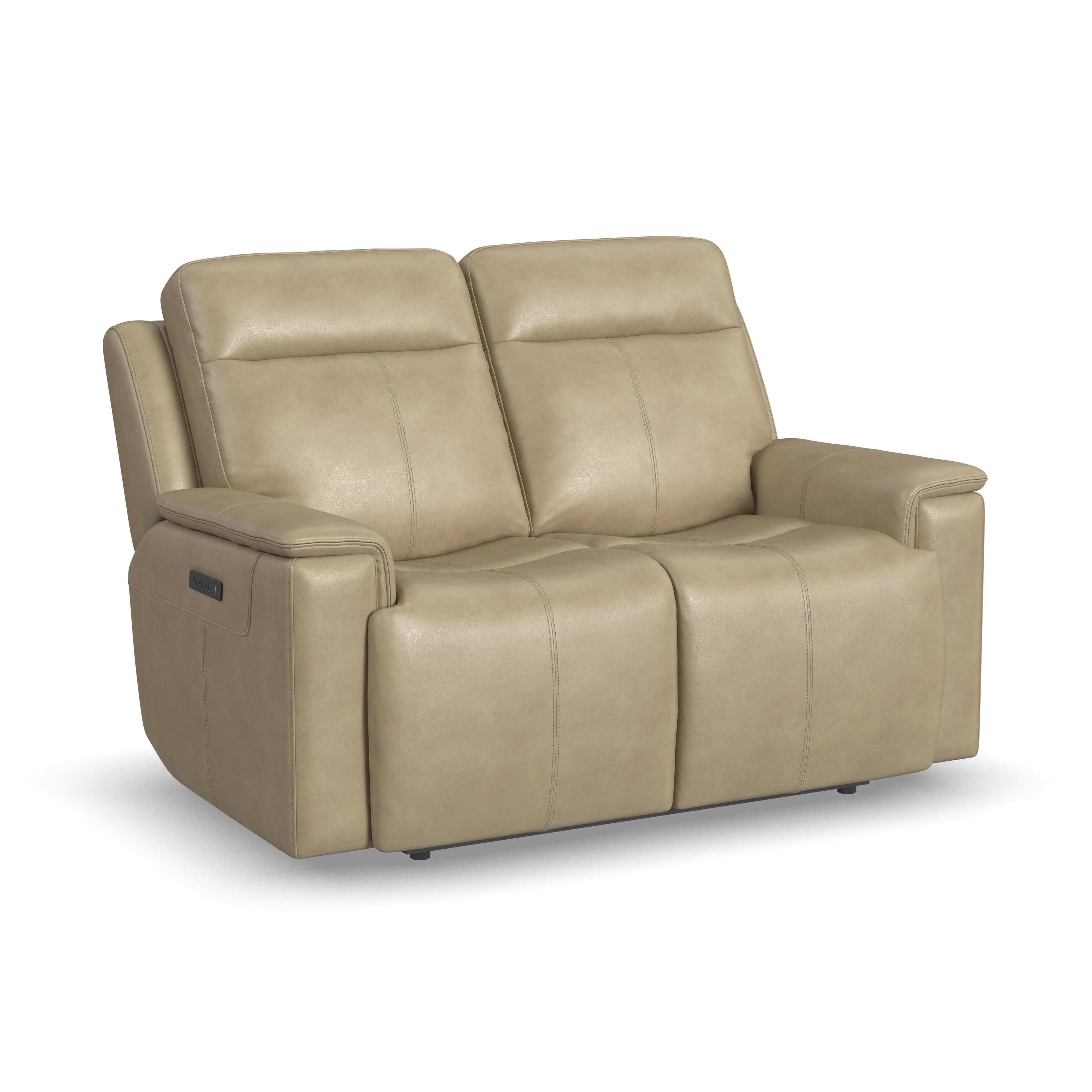 Flexsteel Odell 173960PH 20280 Casual Power Reclining Loveseat with Power Headrests and Lumbar