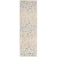 2'3" x 7'3" Ivory Runner Rug