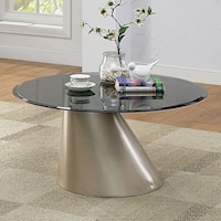 Contemporary Coffee Table with Tinted Glass Top