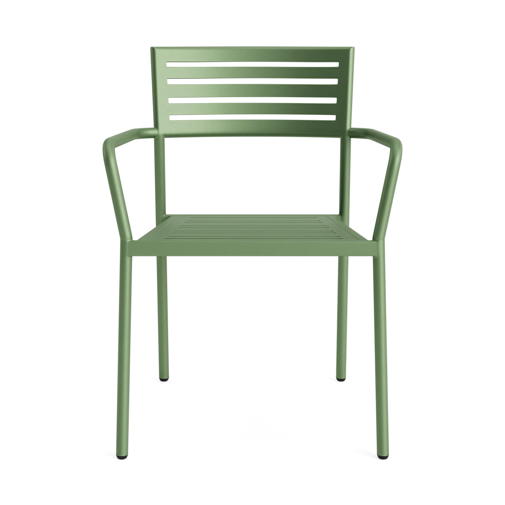 Slat Stacking Dining Arm Chair