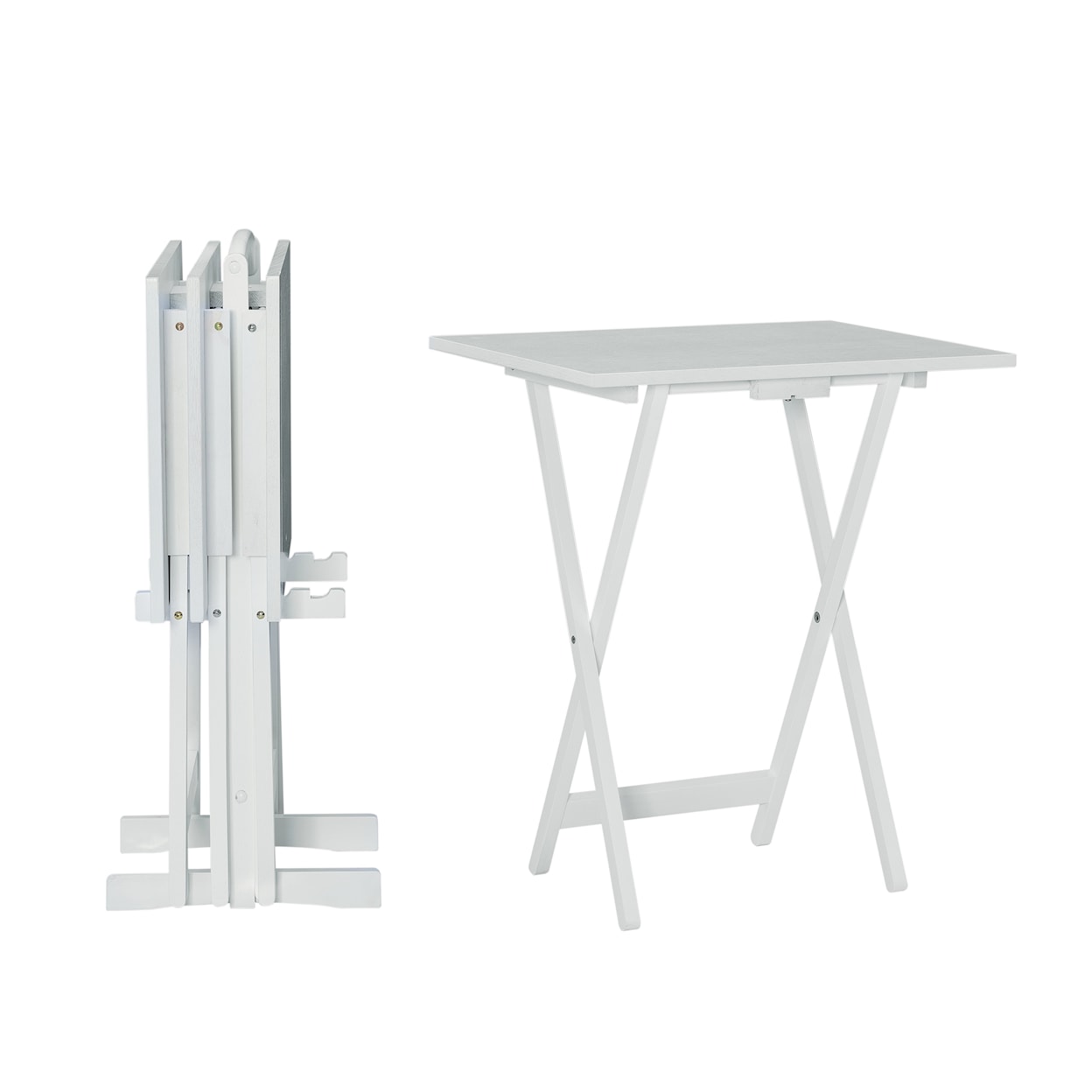 Powell Barton 5-Piece Tray Table Set