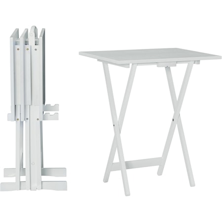 Casual Tannan 5-Piece Tray Table Set