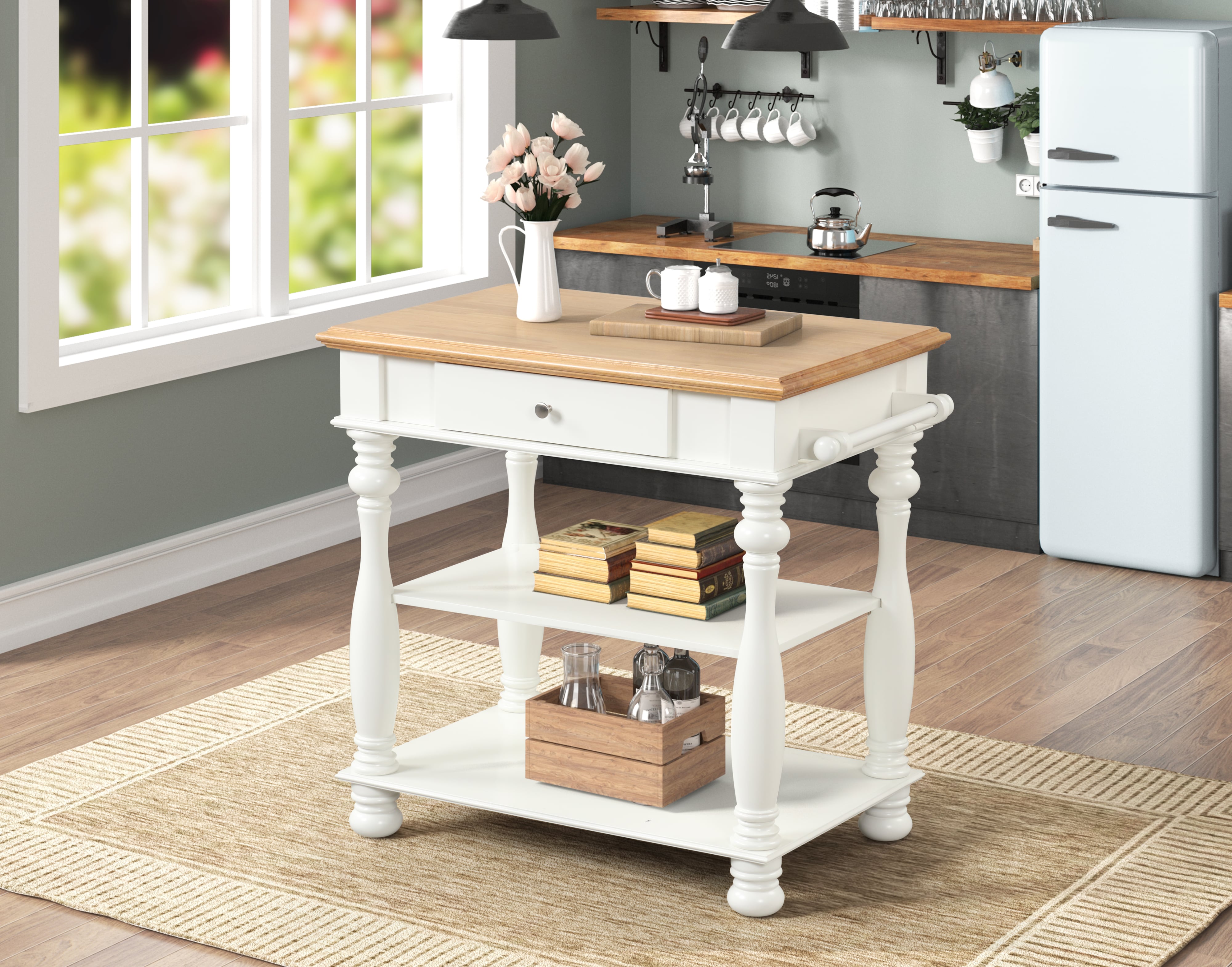 Bernards Avondale Two-Tone Kitchen Island