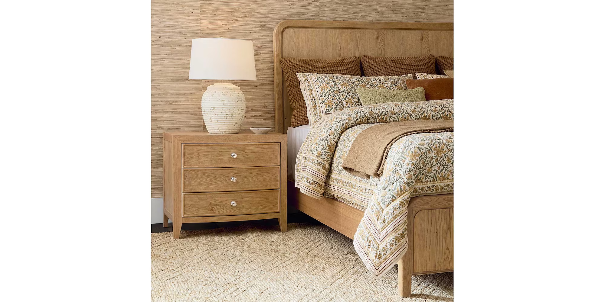 Newbury 3 Drawer Nightstand