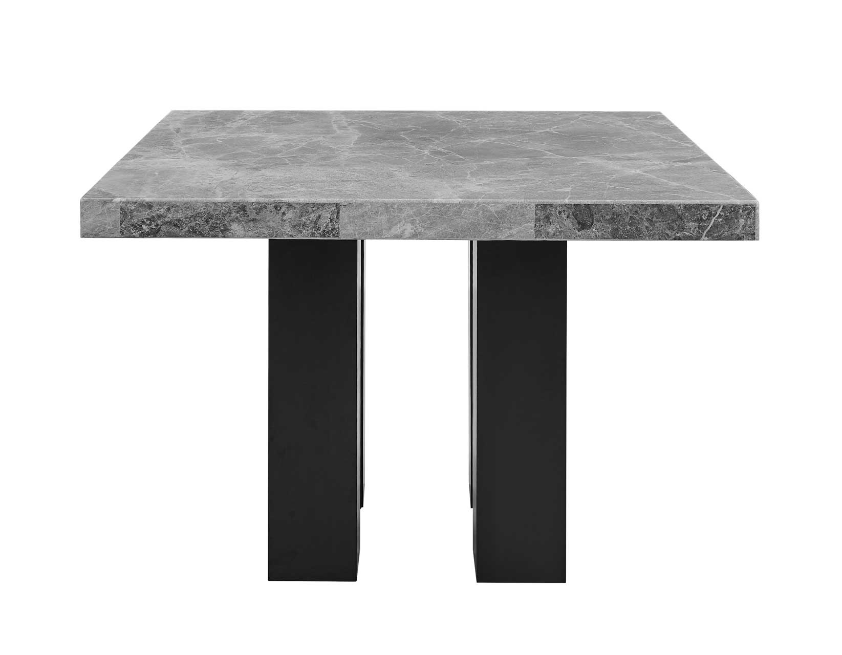 Square Gray Marble Counter Height Table