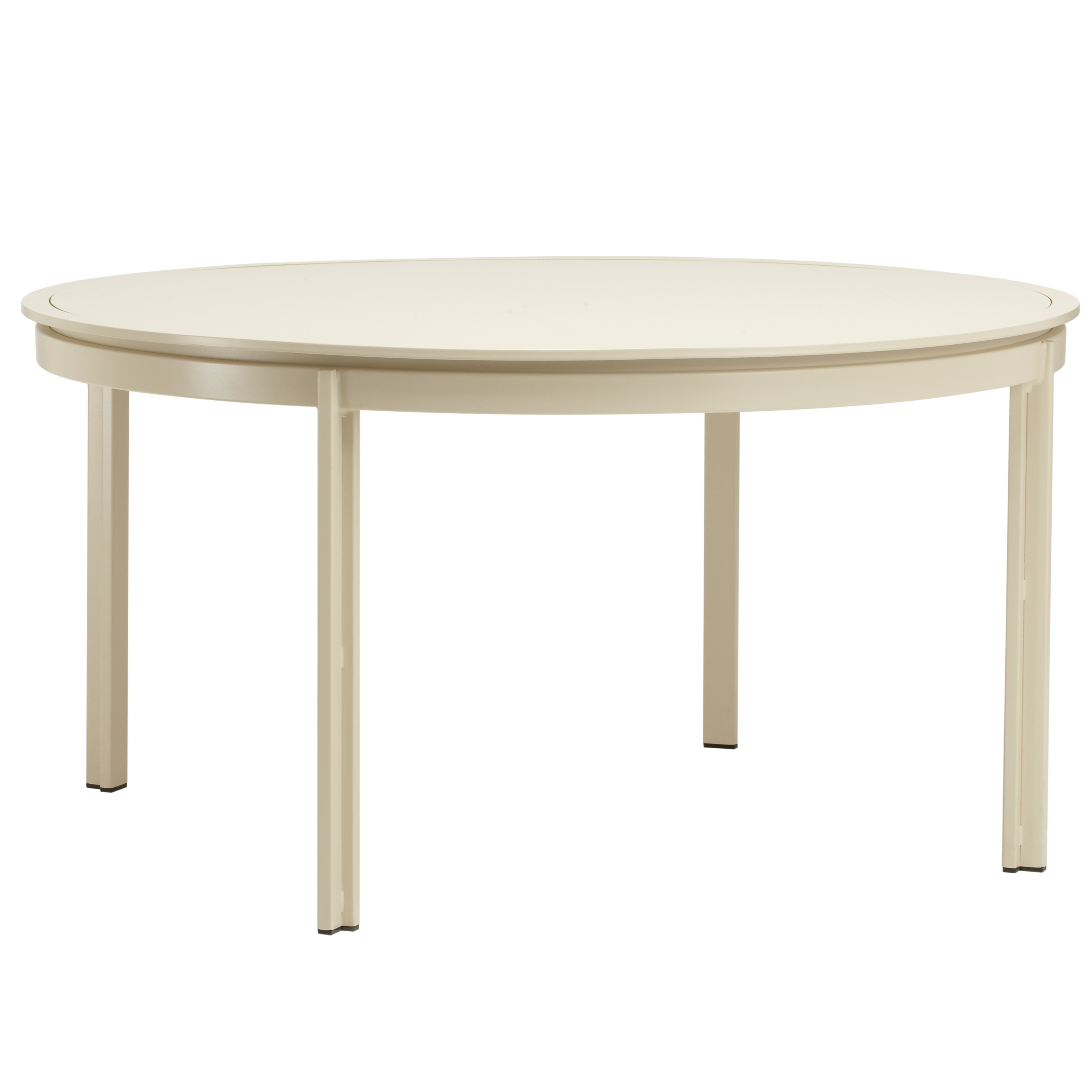 Modern 54" Rd. Aluminum Dining Table