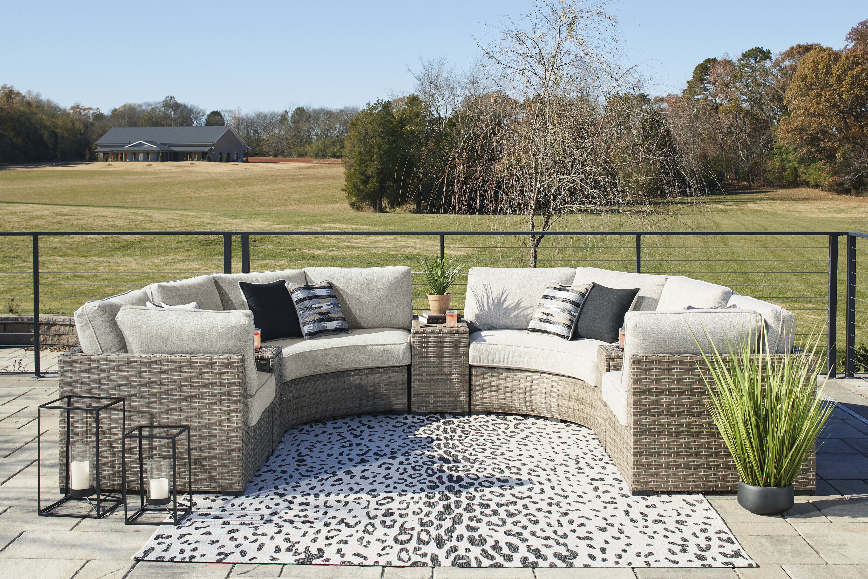 7 pc best sale outdoor sectional