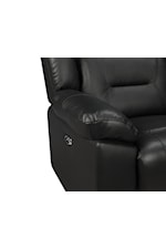 New Classic Furniture Sebastian Contemporary Leather Sofa with Power Footrest