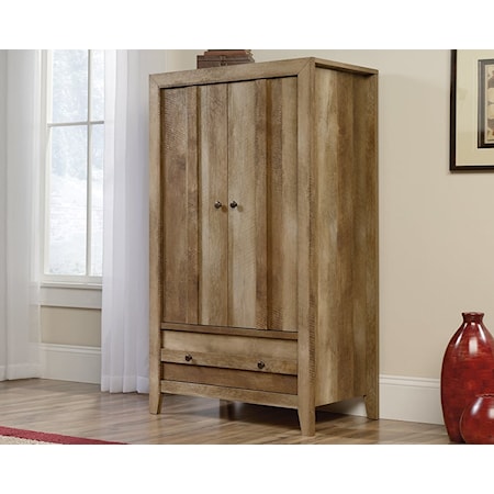 Farmhouse 2-Door Bedroom Armoire