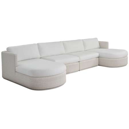 Outdoor 4-Piece Sectional Sofa