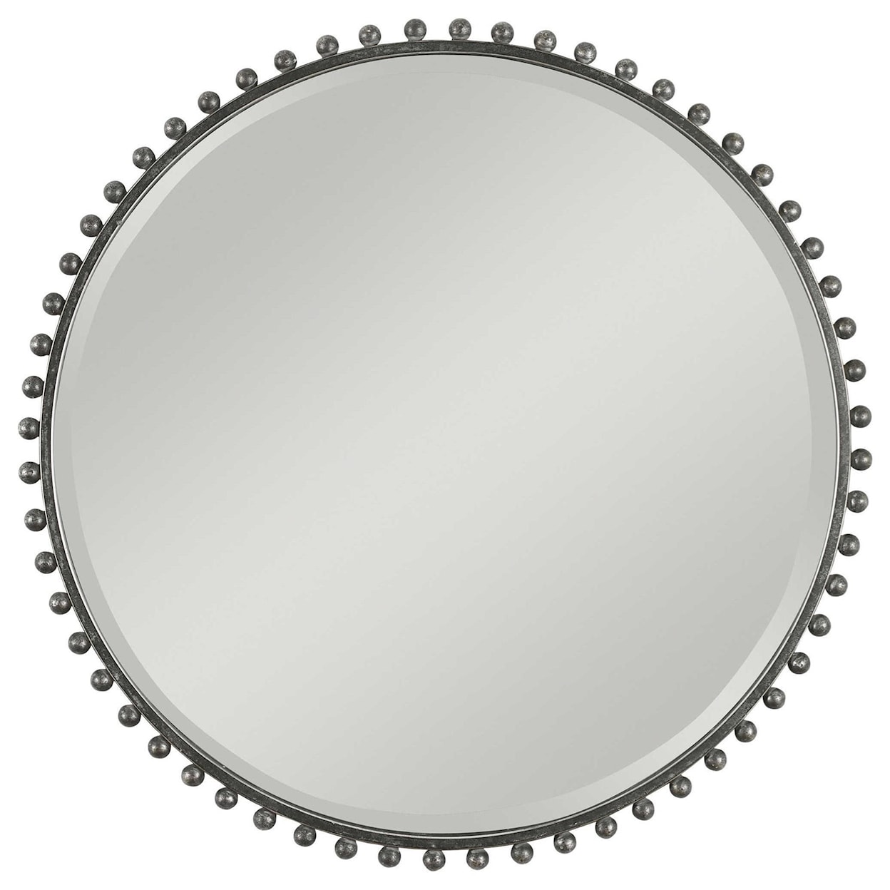 Uttermost Mirrors - Round Taza Round Iron Mirror
