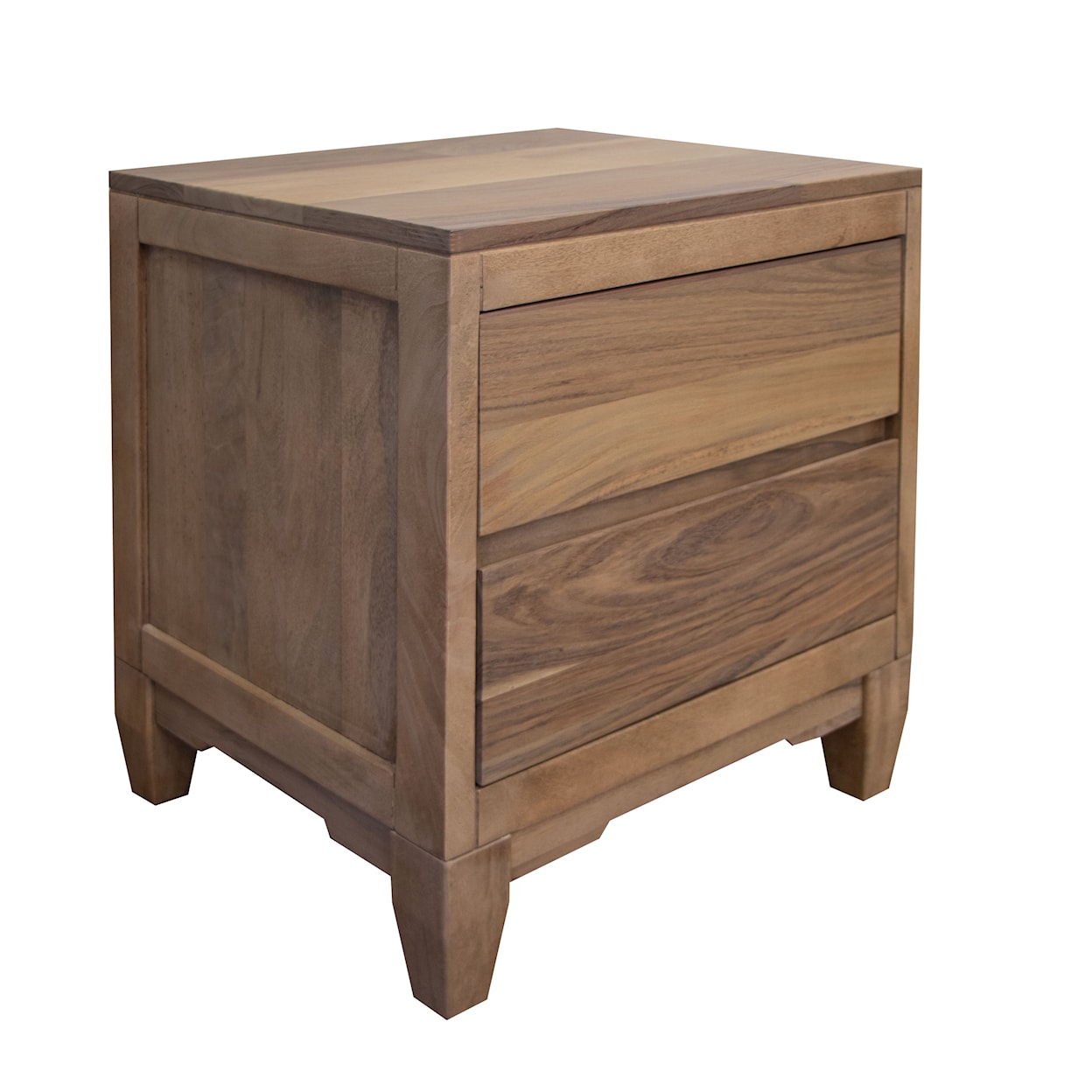 International Furniture Direct Parota 2-Drawer Nightstand