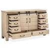 Magnussen Home Radcliffe Bedroom Barn-Door Dresser