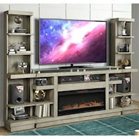 Contemporary Fireplace Entertainment Center