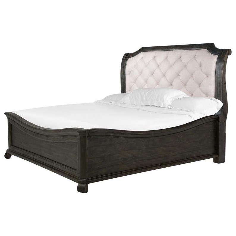 Sharon Donnie King Sleigh Bed