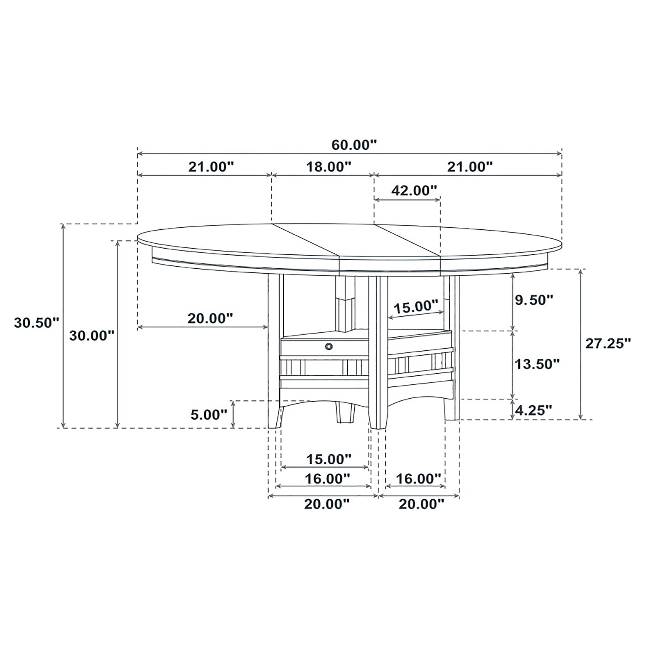 Coaster Lavon Extension Leaf Dining Set