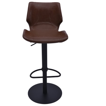 Adjustable Swivel Bar Stool with Foot Rest