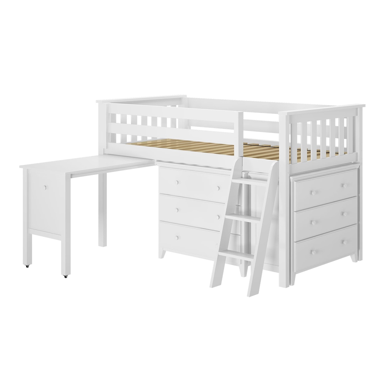 Jackpot Kids Loft Beds Windsor Youth Twin Loft Bed w/Dresser's