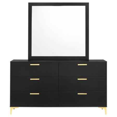 Kendall 6-drawer Dresser w/ Mirror