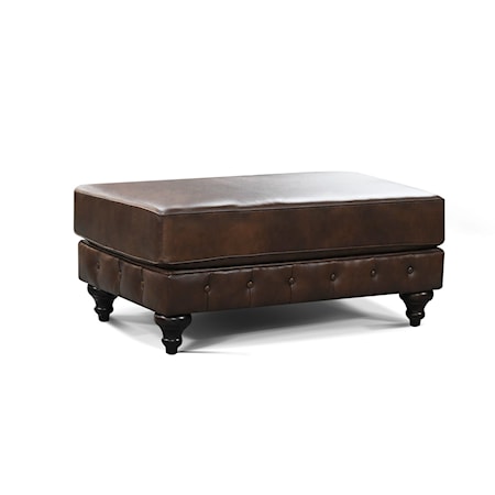 Leather Ottoman