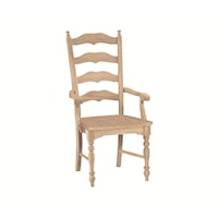Traditional Maine Ladderback Arm Chair