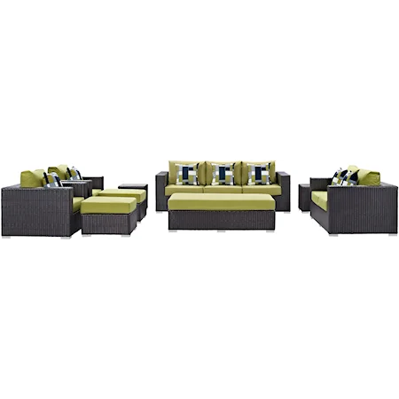 Outdoor 9 Piece Sofa Set