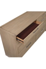 Homelegance Riley Transitional 8-Drawer Nightstand with Nickel Pulls