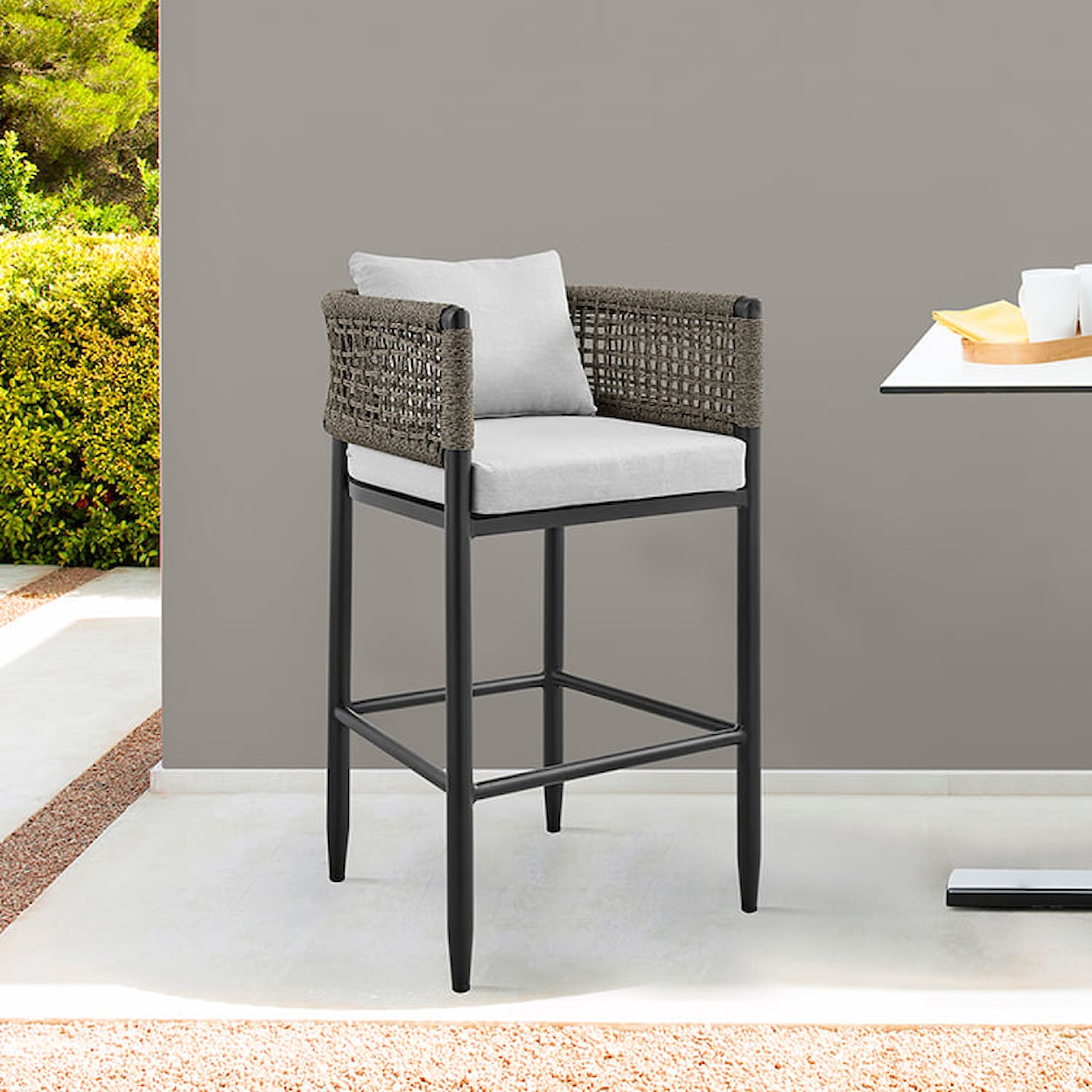 Armen Living Alegria Outdoor Bar Stool