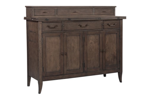 Transitional Server with Flip-Down Surface