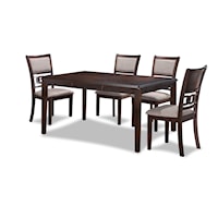 Contemporary 5-Piece Dining and Chair Set