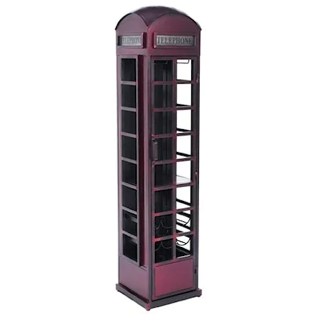 Vintage Telephone Booth Bar