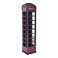 Industrial Vintage Telephone Booth Bar