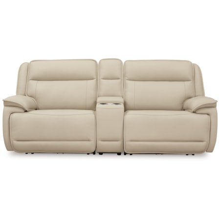 2-Piece Power Reclining Loveseat W/ Console