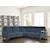 Paramount Living Chelsea - Willow Blue Transitional 5 Piece Modular Power Reclining Sectional Sofa