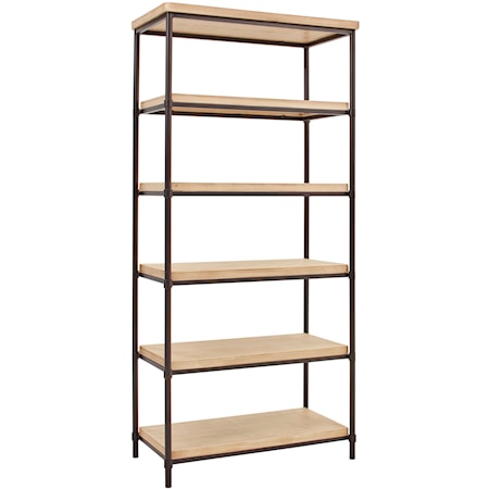 Open 6-Shelf Bookcase