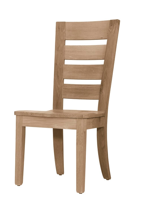 Farmhouse Horizontal Slat Back Side Dining Chair