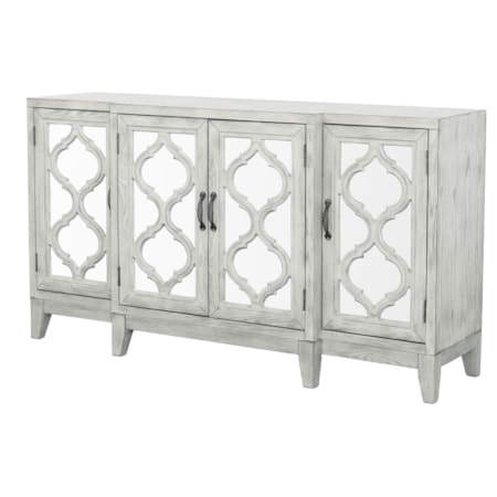 Mckellen Wood Trellis Accent Cabinet