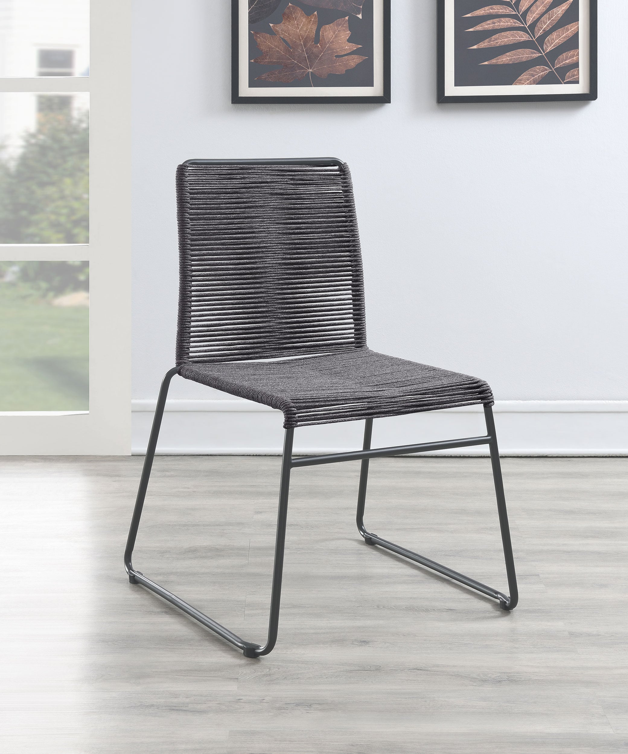 Jerome Woven Rope Stackable Side Chair