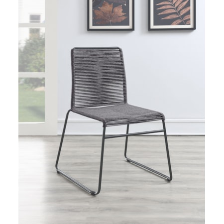 Jerome Woven Rope Stackable Side Chair