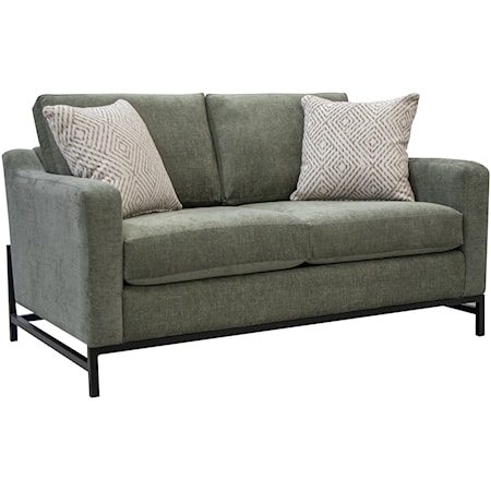 Transitional Sofa with Iron Base