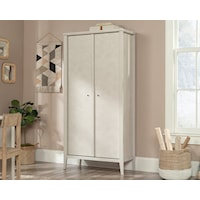 Transitional Two-Door Storage Cabinet with Adjustable Shelving