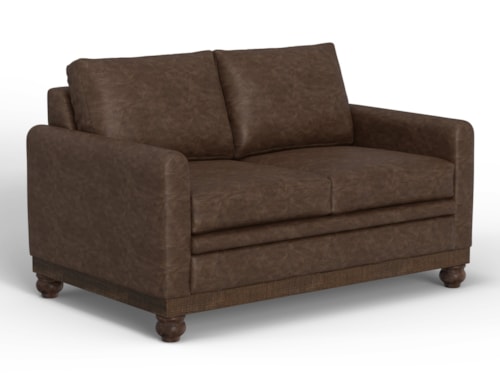 Contemporary Loveseat with Detachable Seat Cushions
