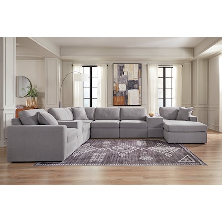 8-Piece Sectional With Chaise