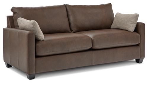 Casual Sofa with Accent Pillows